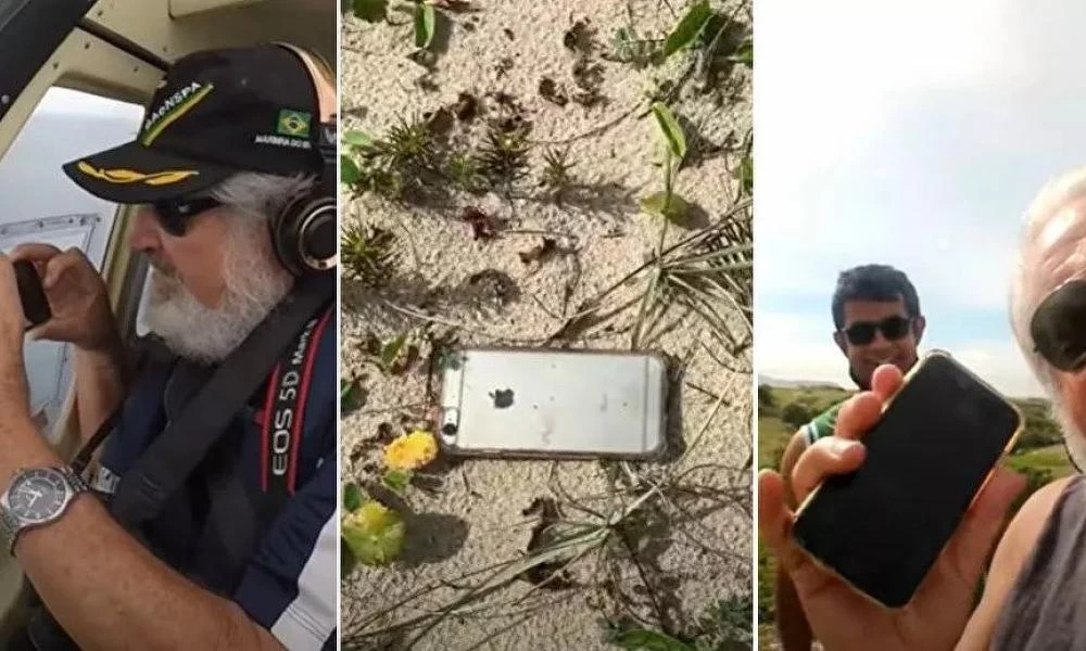 Του έπεσε το κινητό από το αεροπλάνο και δεν έπαθε τίποτα!